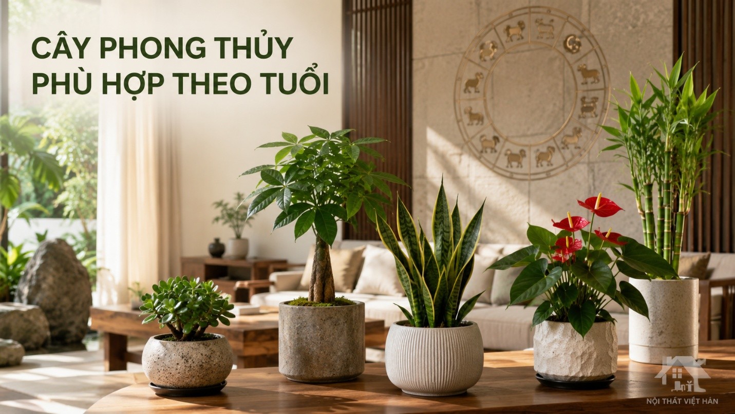 CÂY PHONG THỦY PHÙ HỢP THEO TUỔI: GỢI Ý CHO 12 CON GIÁP