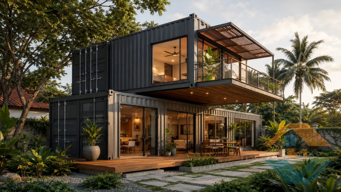 Nhà Container – Giải Pháp Kiến Trúc Linh Hoạt, Hiện Đại Và Giàu Cá Tính