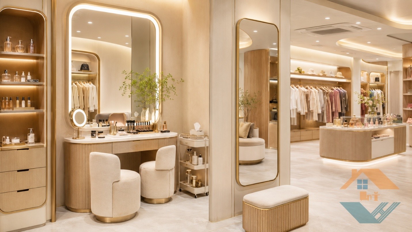 Shop Thời Trang & Mỹ Phẩm – Không Gian Thu Hút, Nâng Tầm Thương Hiệu